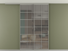 Перегородка Formato вдоль стены на потолок телескопик синхро 2