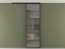 Перегородка Formato вдоль стены на потолок 1 створка