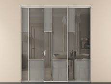 Перегородка Mosaic внутри проёма 3 створки