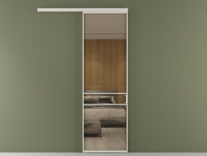 Перегородка Formato вдоль стены одностворчатая