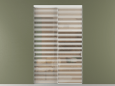 Перегородка Formato внутри проёма 2 створки