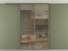 Перегородка Formato вдоль стены на потолок телескопик синхро 2