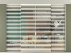 Перегородка Formato внутри проёма скрытое крепление в потолок 4 створки