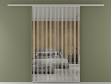 Перегородка Formato вдоль стены 2 створки