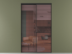 Перегородка Formato внутри проёма 2 створки