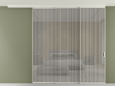 Перегородка Formato вдоль стены на потолок телескопик синхро 3