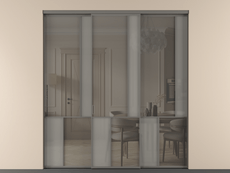 Перегородка Mosaic внутри проёма 3 створки