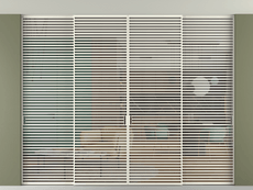 Перегородка Formato внутри проёма скрытое крепление в потолок 4 створки