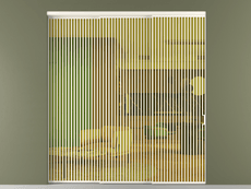 Перегородка Formato внутри проёма 3 створки с синхронным механизмом