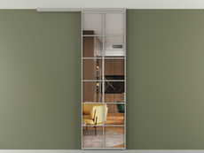 Перегородка Формато вдоль стены на потолок 1 створка