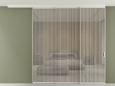 Перегородка Formato вдоль стены на потолок телескопик синхро 3