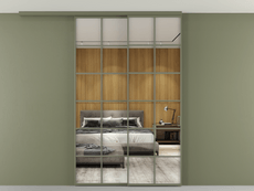 Перегородка Formato вдоль стены на потолок телескопик синхро 2