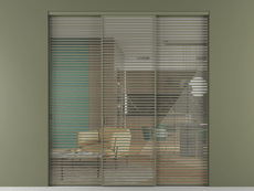 Перегородка Formato внутри проёма 3 створки