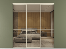 Перегородка Formato внутри проёма 3 створки