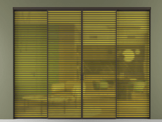 Перегородка Formato внутри проёма 4 створки