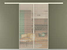 Перегородка Formato вдоль стены 2 створки