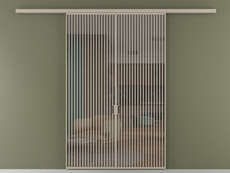 Перегородка Formato вдоль стены двустворчатая