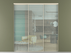 Перегородка Formato внутри проёма 3 створки