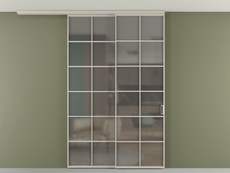 Перегородка Formato вдоль стены на потолок телескопик синхро 2