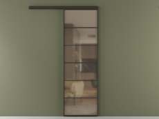 Перегородка Formato вдоль стены 1 створка