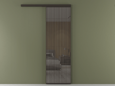 Перегородка Formato вдоль стены одностворчатая