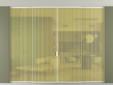 Перегородка Formato внутри проёма скрытое крепление в потолок 4 створки