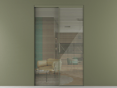 Перегородка Formato внутри проёма 2 створки