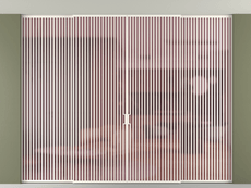 Перегородка Formato внутри проёма скрытое крепление в потолок 4 створки