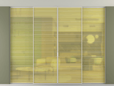 Перегородка Formato внутри проёма скрытое крепление в потолок 4 створки