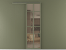 Перегородка Formato вдоль стены одностворчатая