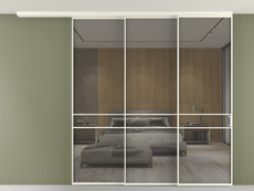 Перегородка Formato вдоль стены на потолок телескопик синхро 3