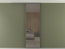 Перегородка Formato вдоль стены на потолок одностворчатая