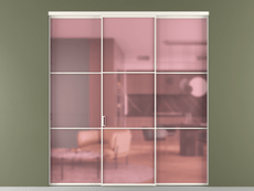 Перегородка Formato внутри проёма 3 створки