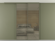 Перегородка Formato вдоль стены на потолок телескопик синхро 2