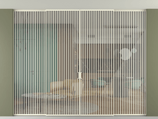 Перегородка Formato внутри проёма скрытое крепление в потолок 4 створки