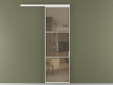 Перегородка Formato вдоль стены 1 створка