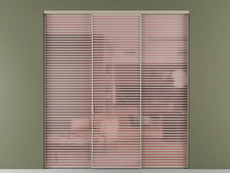 Перегородка Formato внутри проёма 3 створки