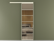 Перегородка Formato вдоль стены 1 створка