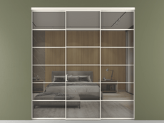 Перегородка Formato внутри проёма трёхстворчатая