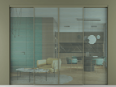 Перегородка Formato внутри проёма 4 створки