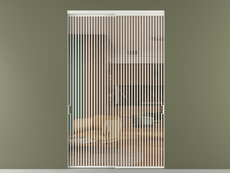 Перегородка Formato внутри проёма 2 створки