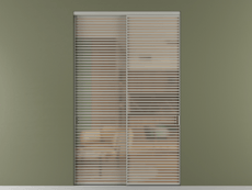 Перегородка Formato внутри проёма 2 створки