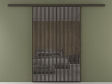 Перегородка Formato вдоль стены двустворчатая