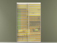 Перегородка Formato внутри проёма 2 створки