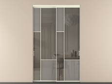 Перегородка Mosaic внутри проёма двустворчатая