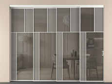 Перегородка Mosaic внутри проёма телескопик синхро 3