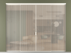 Перегородка Formato внутри проёма 4 створки