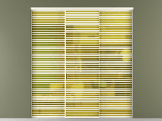 Перегородка Formato внутри проёма 3 створки