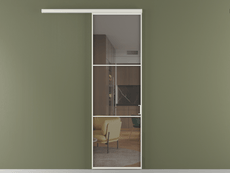 Перегородка Formato вдоль стены 1 створка