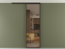 Перегородка Formato вдоль стены на потолок одностворчатая